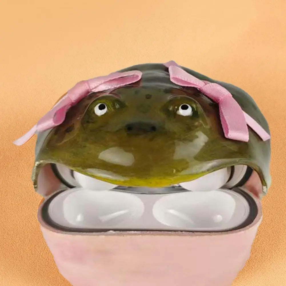 Bow Frog Earbud Case
